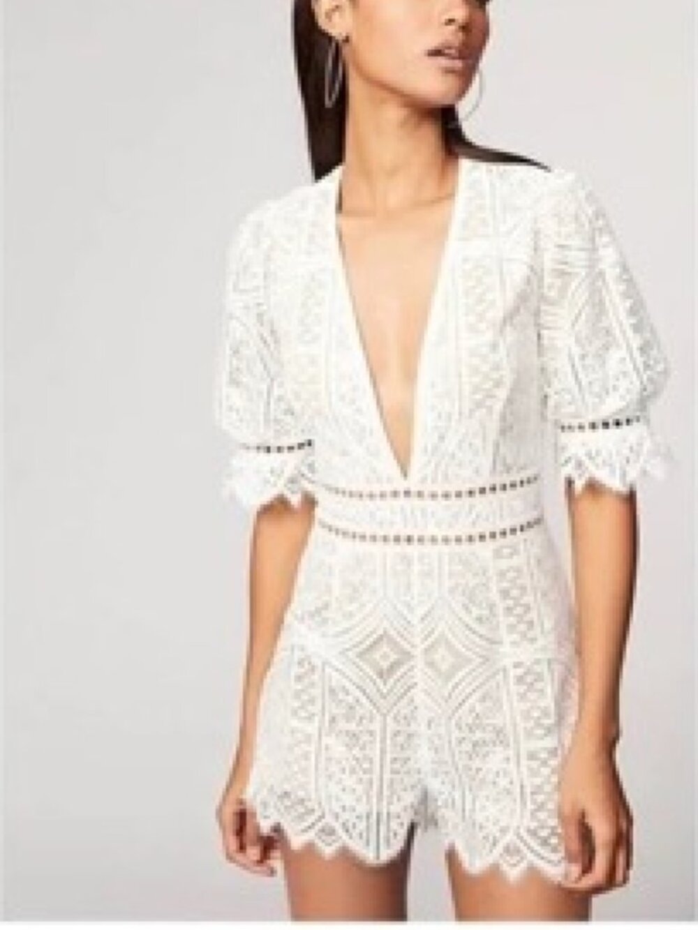 Saylor & Free People Party Lace Romper Playsuit